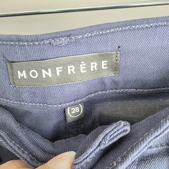 Monfrère Men’s Slim Straight Jeans in Slate Blue - Picture 3 of 9